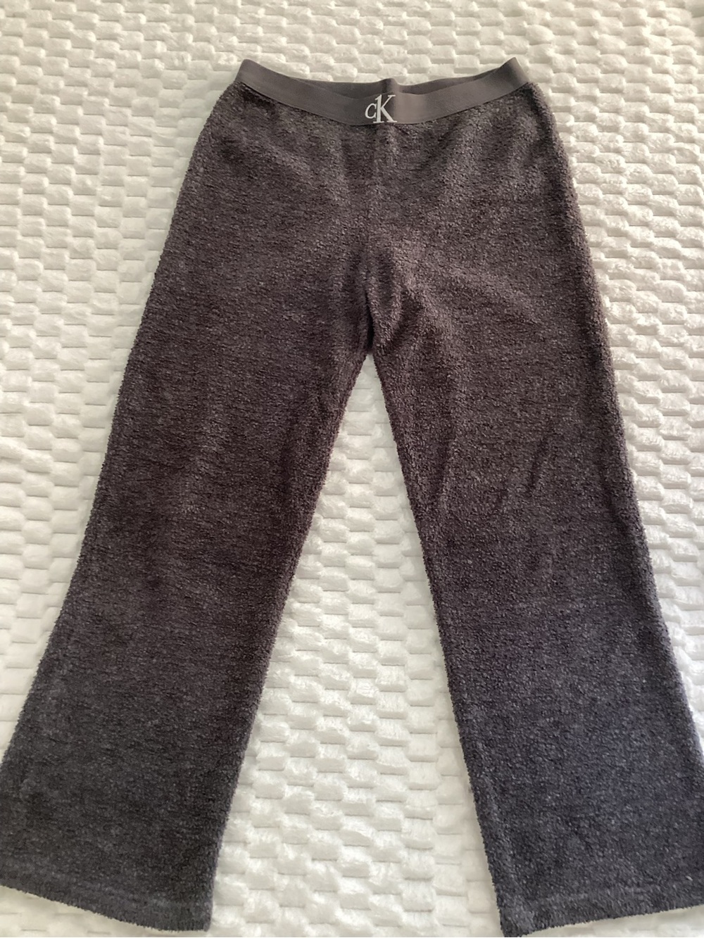 Calvin Klein Girls' Dark Gray Plush Lounge Joggers size small #17